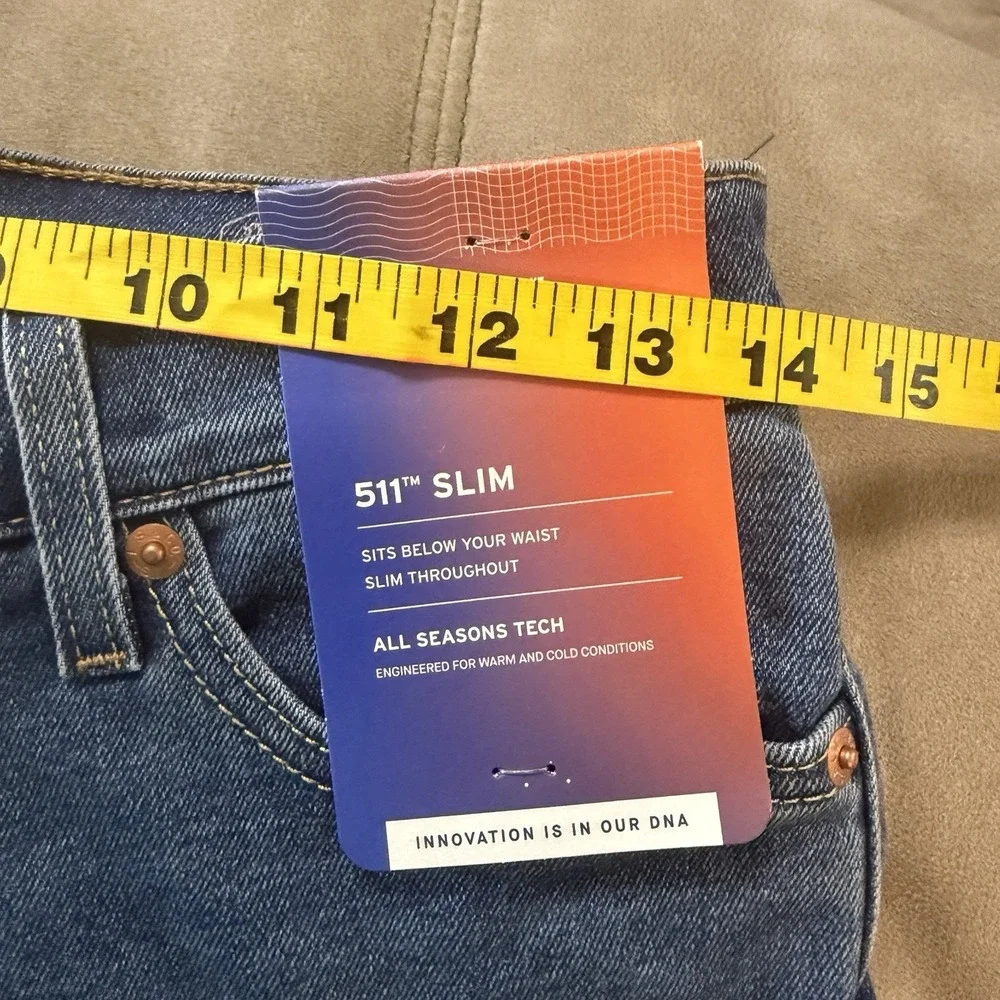 Levis 511 Slim Fit 29x32‎ Stretch Jeans Blue Wilder Adapt 045115425 New Tags